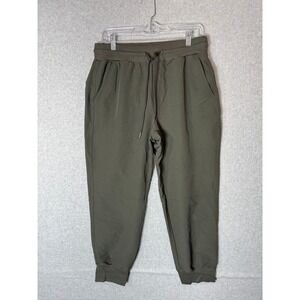 Stretchtech‎ Jogger Pants Women's M Gray Stretch Tapered Leg Pockets Drawstring